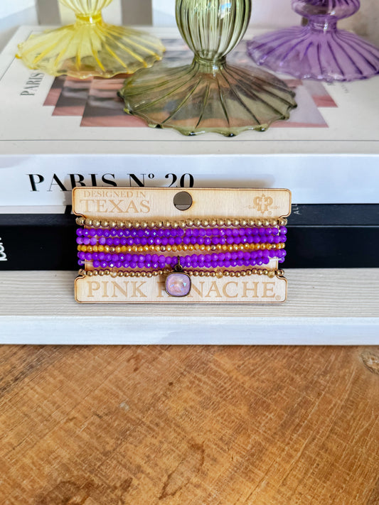 LSU Small Bracelet Stack