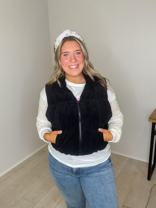 Snug Bug Black Puffer Vest