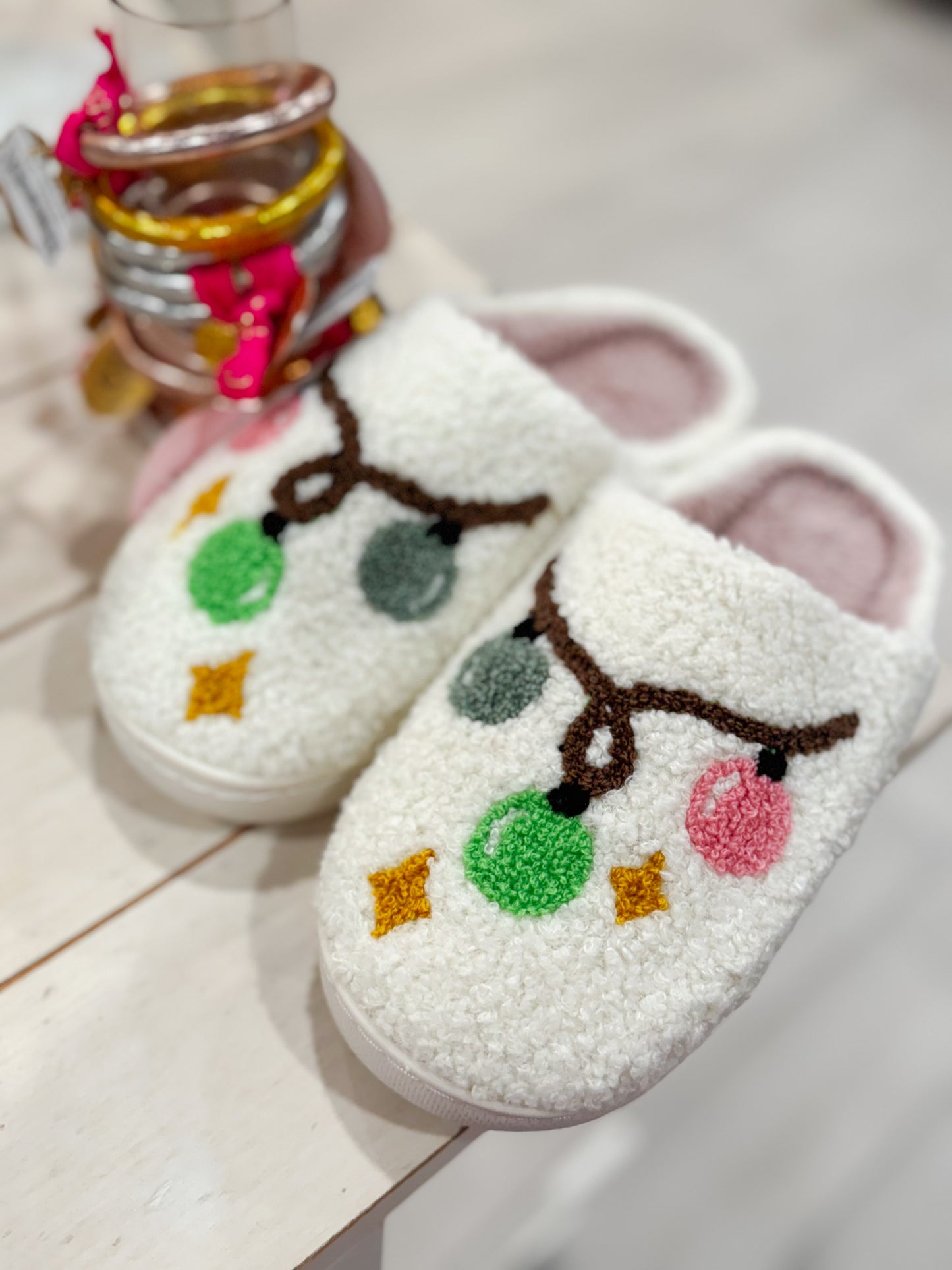 Cuddled Up Christmas Slippers