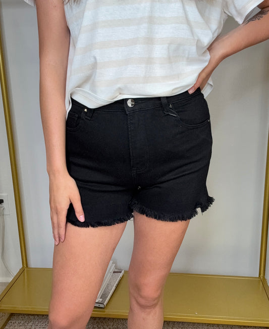 High Rise Basic Shorts