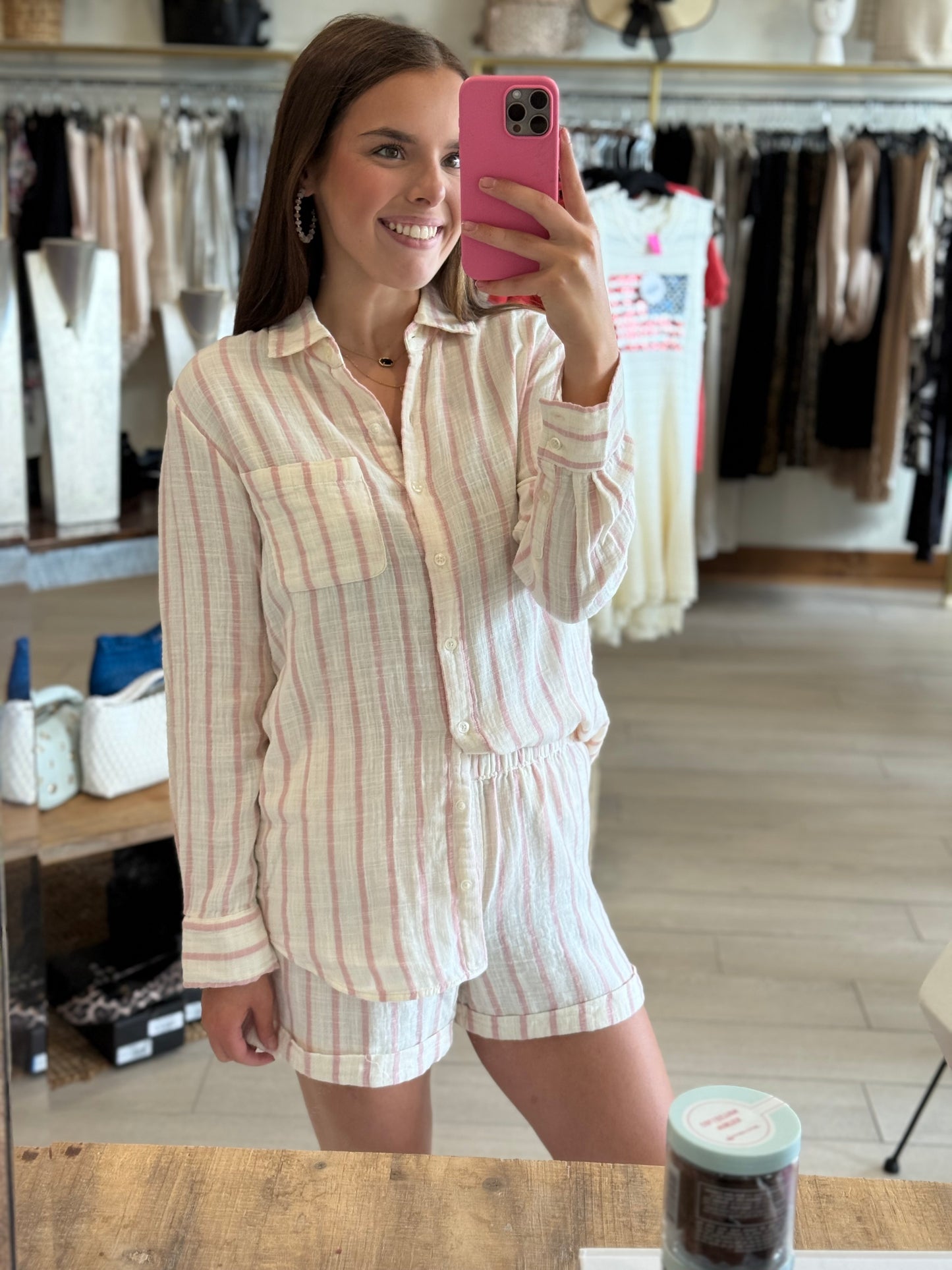 Morning Stripe Short Bone