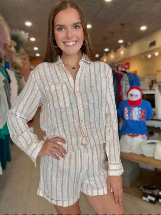 Morning Stripe Short Bone