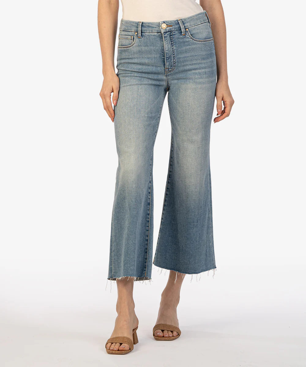 Meg High Rise Ankle Wide Leg Jeans (Romantic Wash)