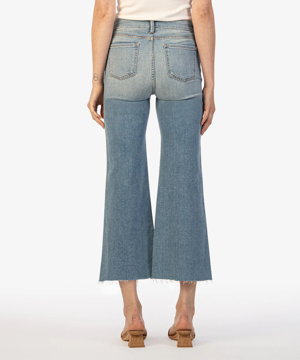 Meg High Rise Ankle Wide Leg Jeans (Romantic Wash)