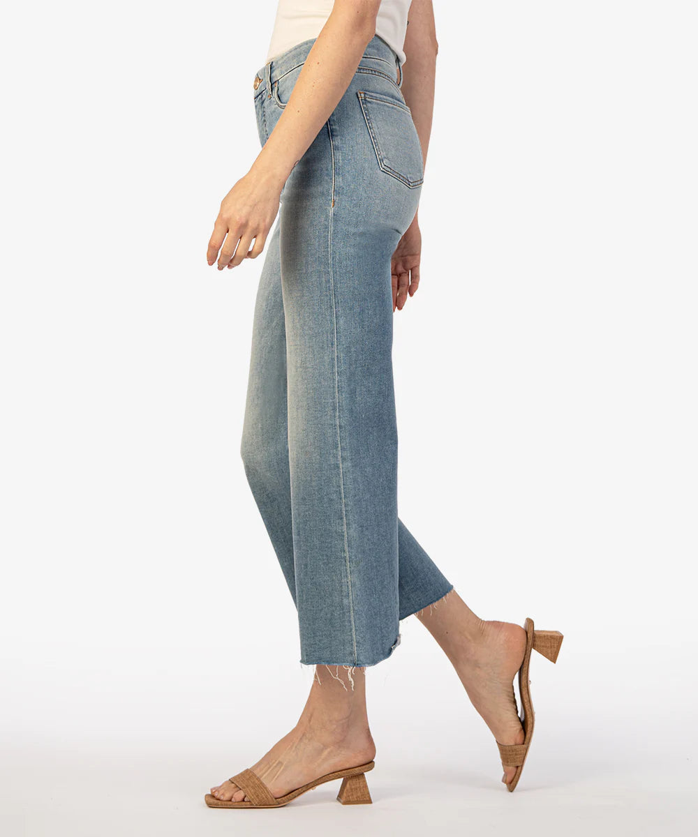 Meg High Rise Ankle Wide Leg Jeans (Romantic Wash)