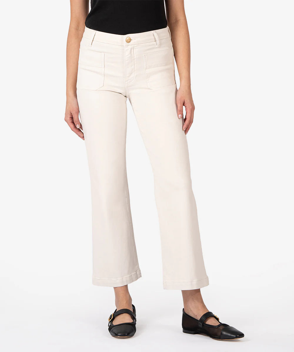 Charlotte High Rise Wide Leg Jean (Ecru Wash)