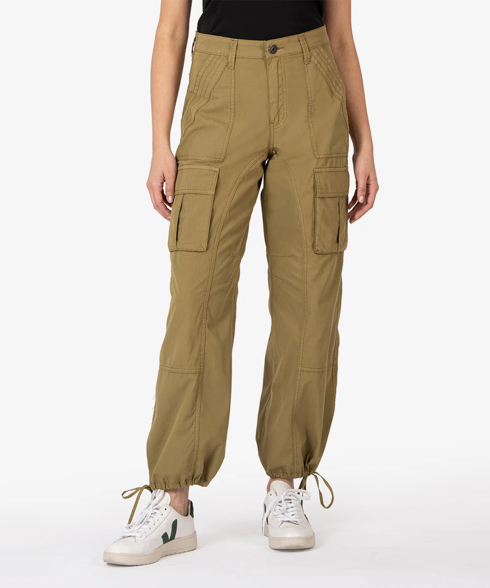 Erika Mid Rise Utility Pant (Olive)