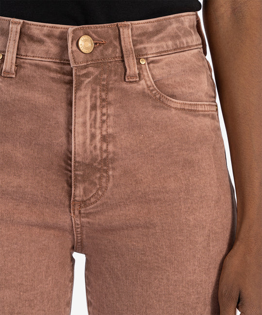 Reese High Rise Straight Leg Jean (Coffee Wash)