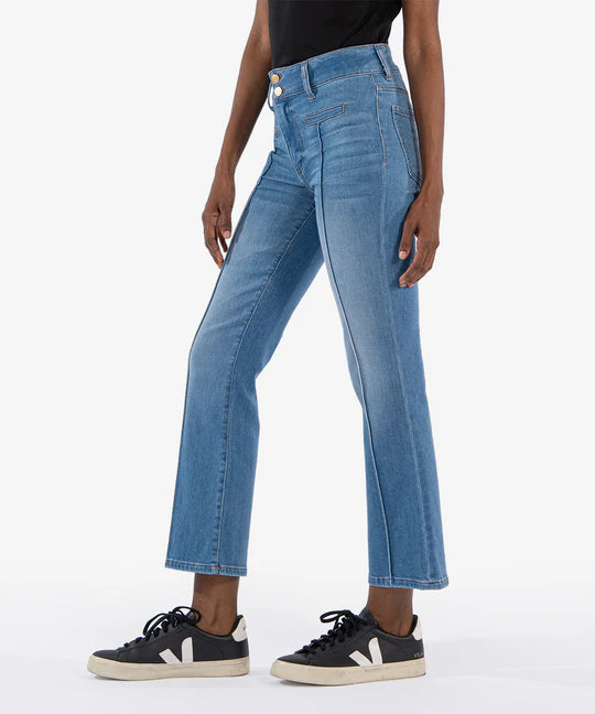 Kelsey High Rise Ankle Flare Jean (Quality Wash)