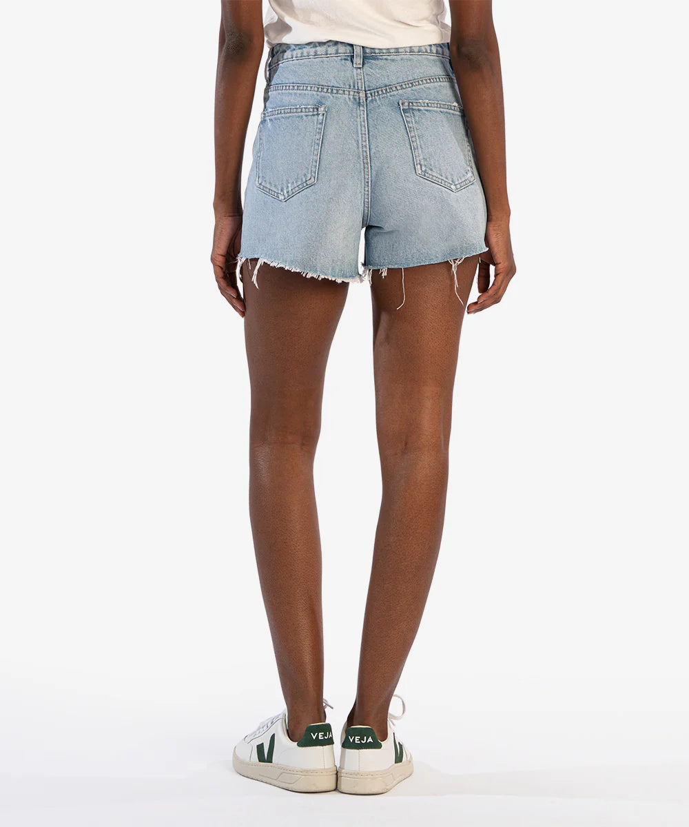 Jane High Rise Long Short (Noteworthy Wash)