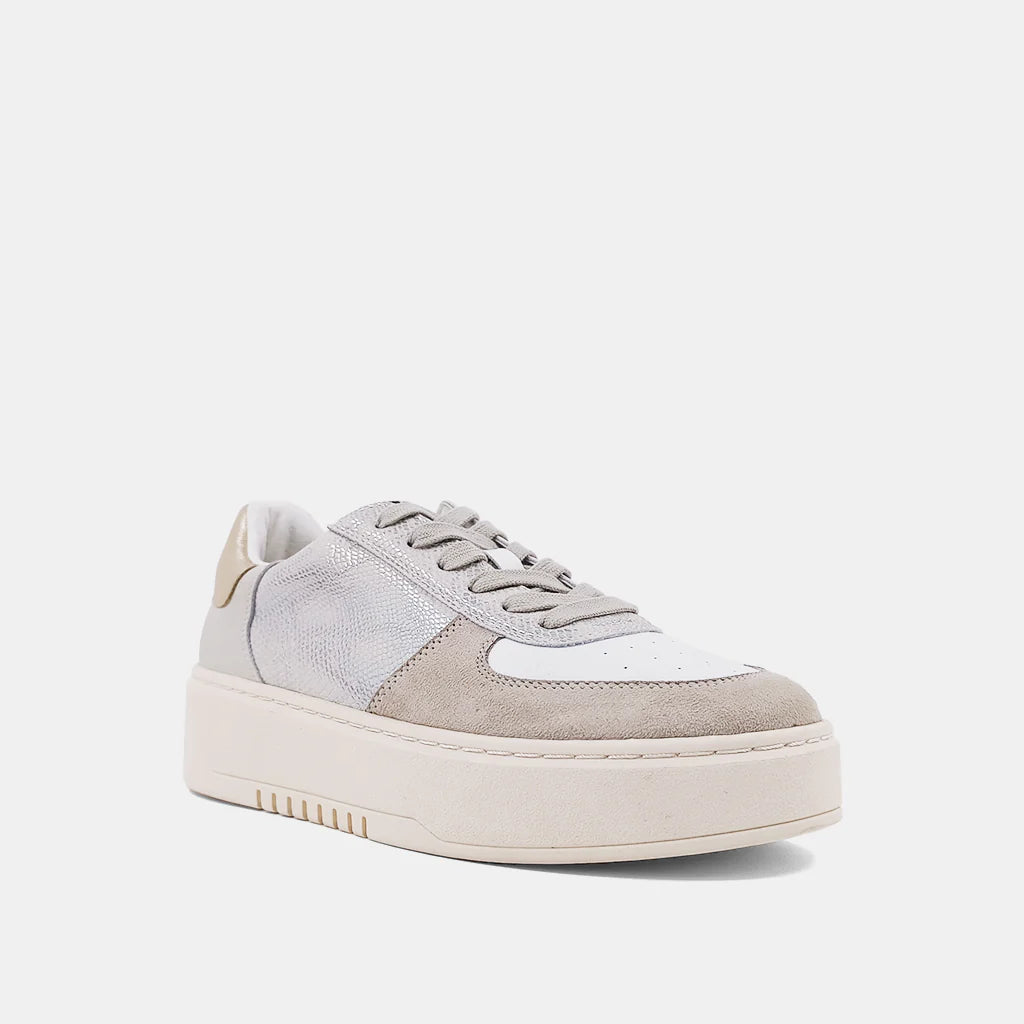 Shirley Sneaker- Silver Snake