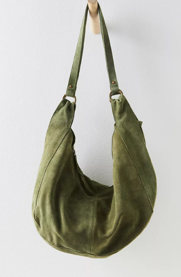 ROMA SUEDE TOTE BAG/ FREE PEOPLE/ OLIVE