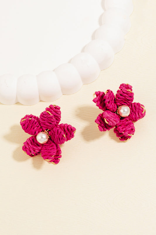 Time is Valuable Ratan Flower Earrings