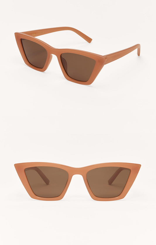 Suede Brown Villa Sunglasses