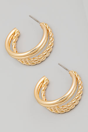 Wrapped Up Hoop Earrings