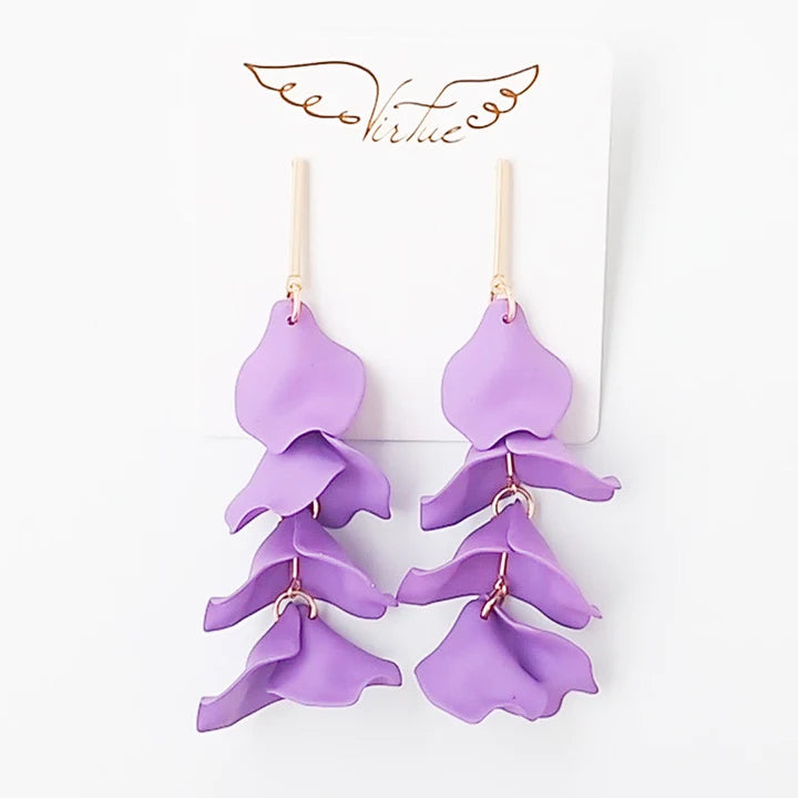 THE HYACINTH PETAL EARRINGS