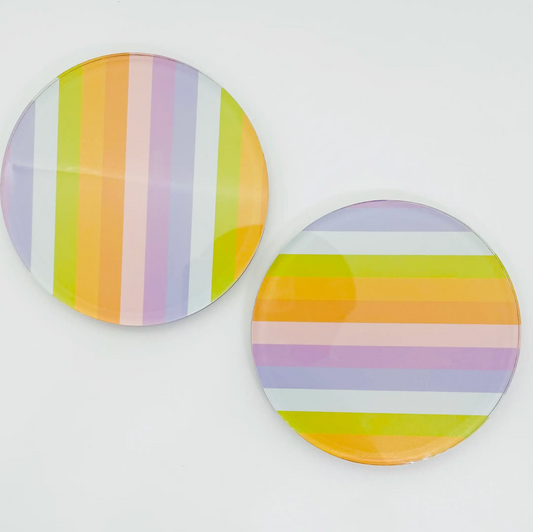 RAINBOW STRIPE COASTER